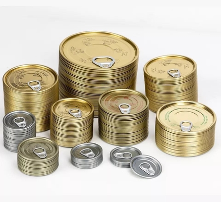 Metalen Food Grade Verf Voedsel Rond Blikje Voor Voedsel Verpakking 0.15mm